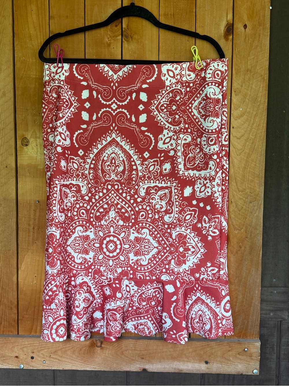 Lily by Firmiana Paisley Print Women's Skirt